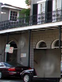 the ghostly face of Lalaurie Haunted House says Nelson Granger.